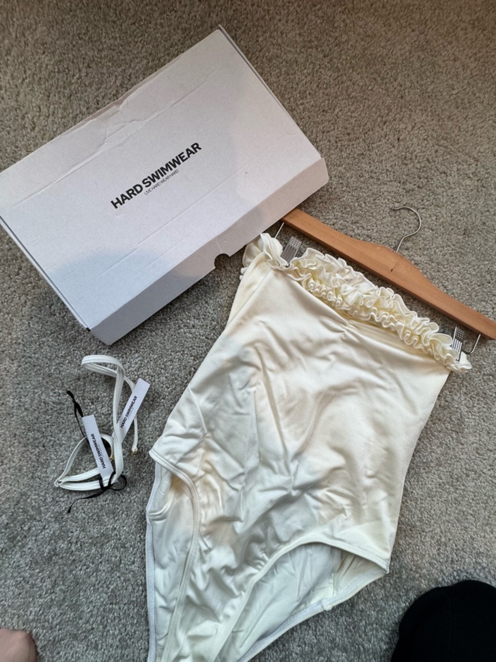 NWT Hard Swimwear Ruffle One-Piece Swimsuit